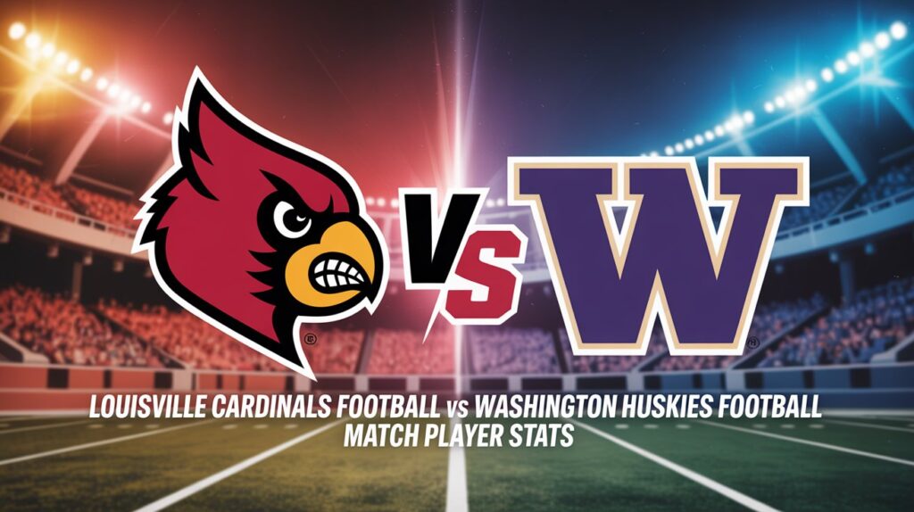 Louisville Cardinals Football vs Washington Huskies Football Match Player Stats