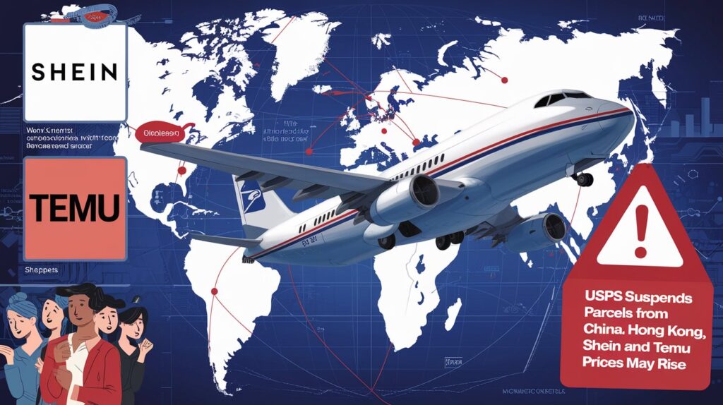 USPS Suspends Parcels from China, Hong Kong; Shein and Temu Prices May Rise