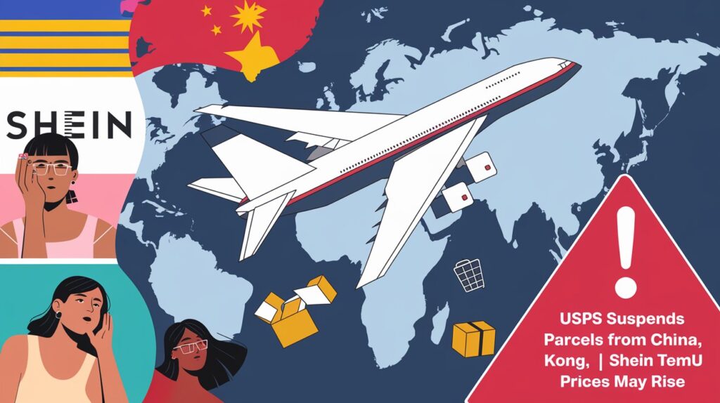USPS Suspends Parcels from China, Hong Kong; Shein and Temu Prices May Rise