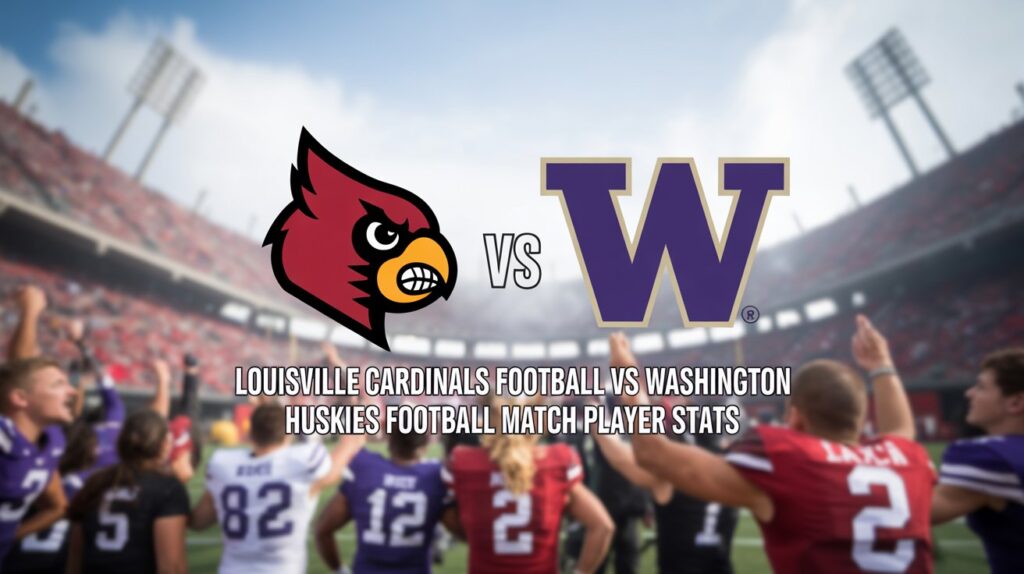 Louisville Cardinals Football vs Washington Huskies Football Match Player Stats