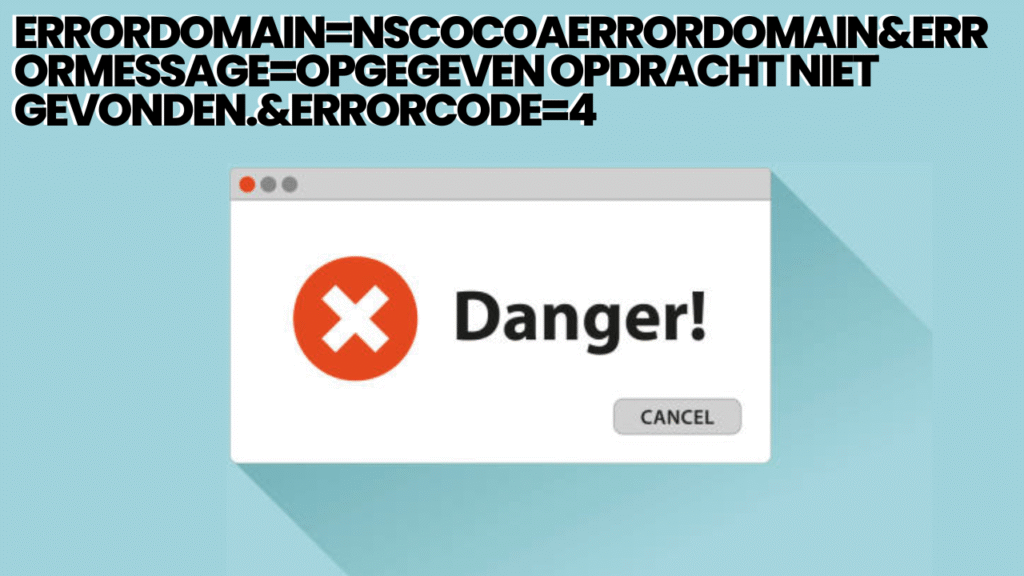 errordomain=nscocoaerrordomain&errormessage=opgegeven opdracht niet gevonden.&errorcode=4