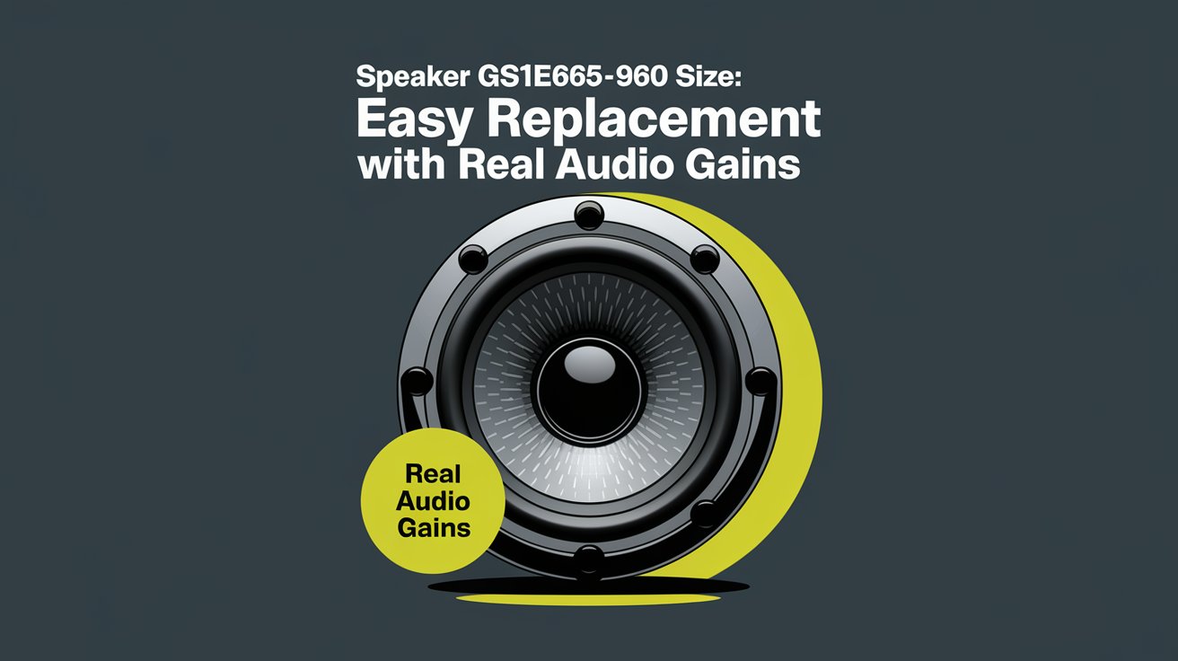 Speaker GS1E665 960 Size: Easy Replacement with Real Audio Gains