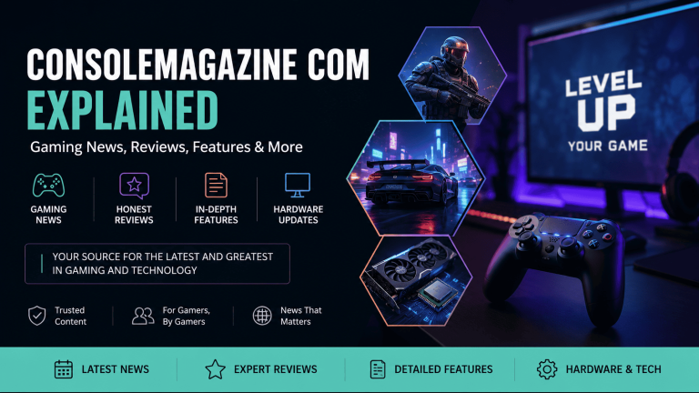 Consolemagazine com is a gaming and technology website that publishes news, reviews, guides, and trend-based articles. Its stated focus also includes consoles, hardware, software, esports, AI, and digital innovation.