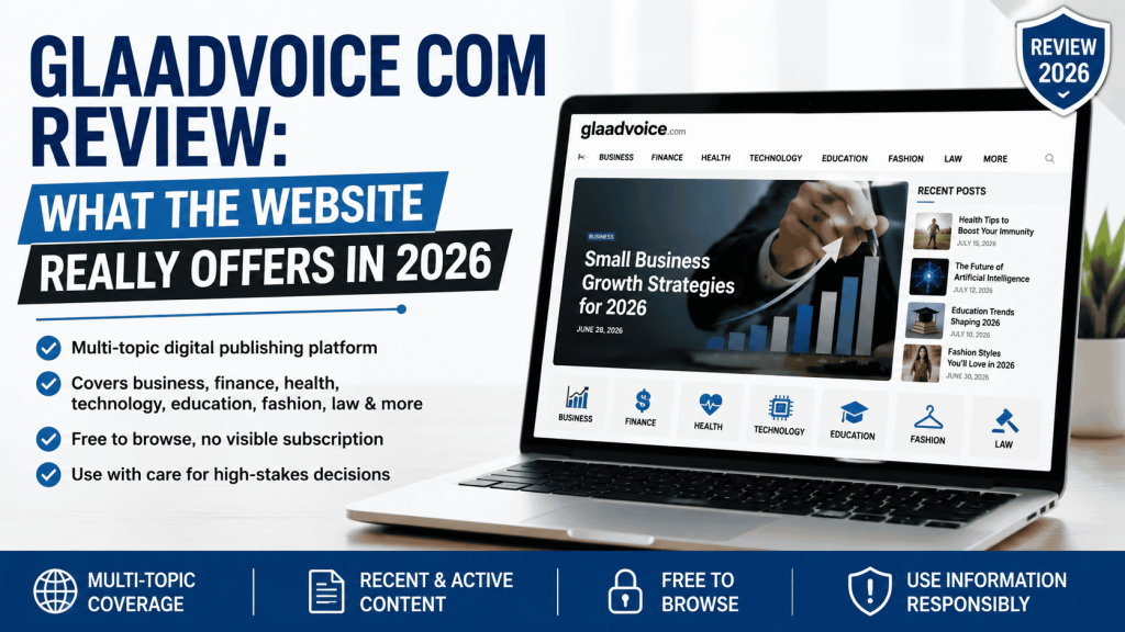 Glaadvoice com Review | What the Website Really Offers in 2026