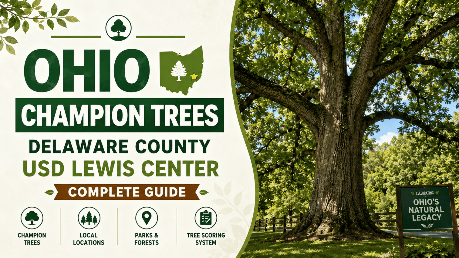 Ohio Champion Trees Delaware County USD Lewis Center