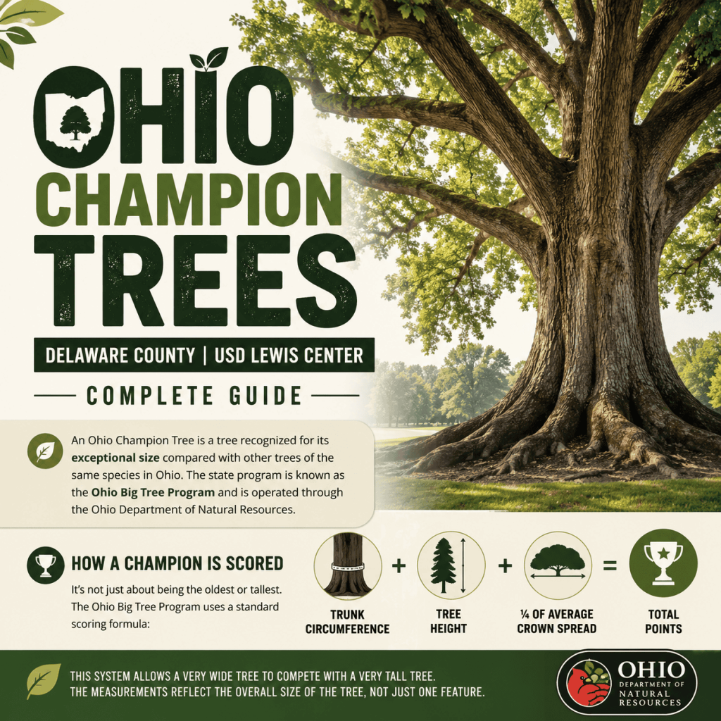 Ohio Champion Trees Delaware County USD Lewis Center